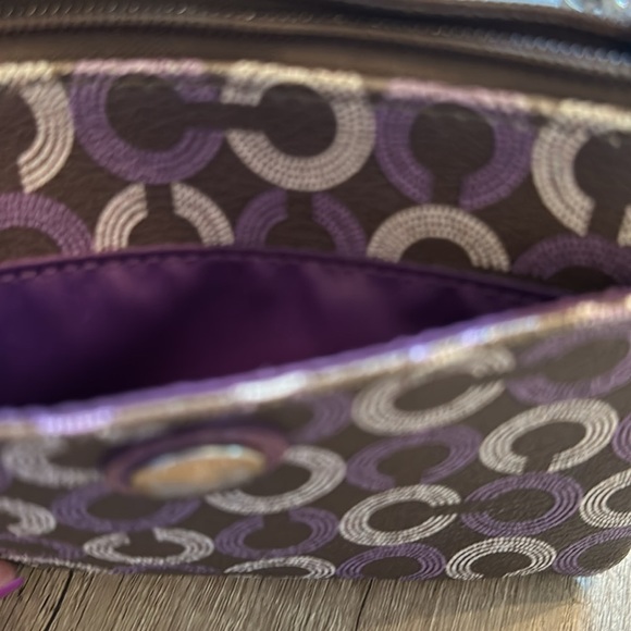 Coach Wristlet Wallet Pink‎ Purple Brown NWOT - Picture 5 of 5